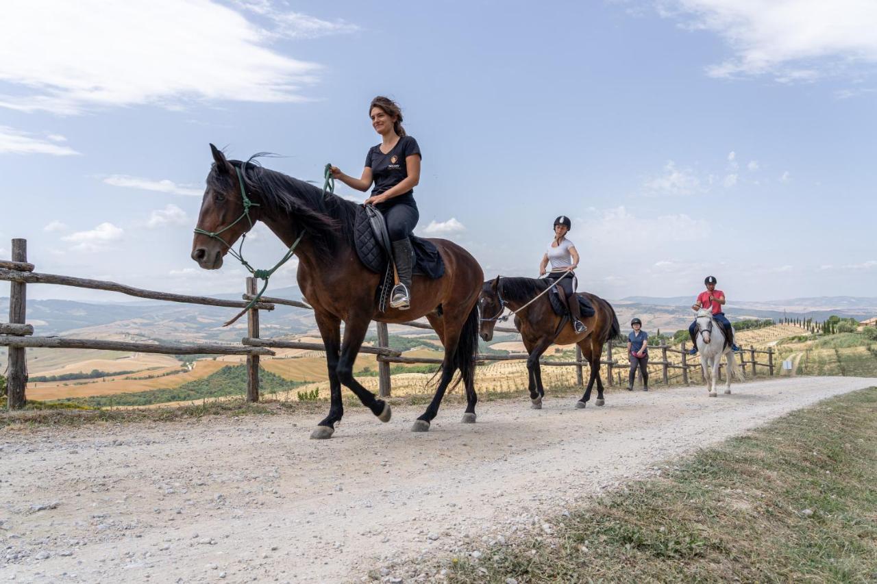 Podere Val D'Orcia - Tuscany Equestrian サルテアーノ エクステリア 写真